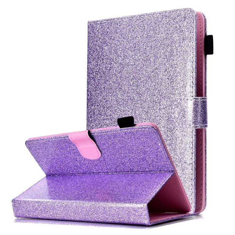 Varnish Glitter Powder Horizontal Flip Leather Case with Holder & Card Slot����������������������...