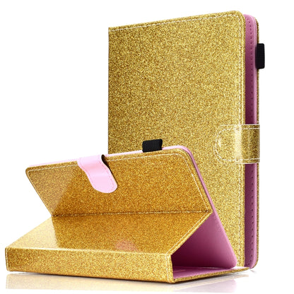 Varnish Glitter Powder Horizontal Flip Leather Case with Holder & Card Slot����������������������...
