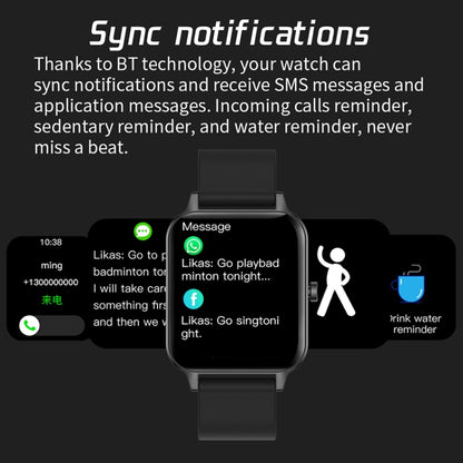 MX7 1.69 inch IPS Touch Screen IP68 Waterproof Smart Watch