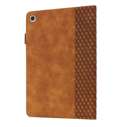 Rhombus Skin Feel Horizontal Flip Tablet Leather Case with Card Slots & Holder�������������������...