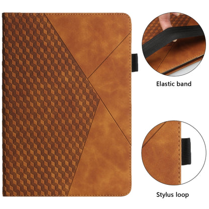 Rhombus Skin Feel Horizontal Flip Tablet Leather Case with Card Slots & Holder�������������������...