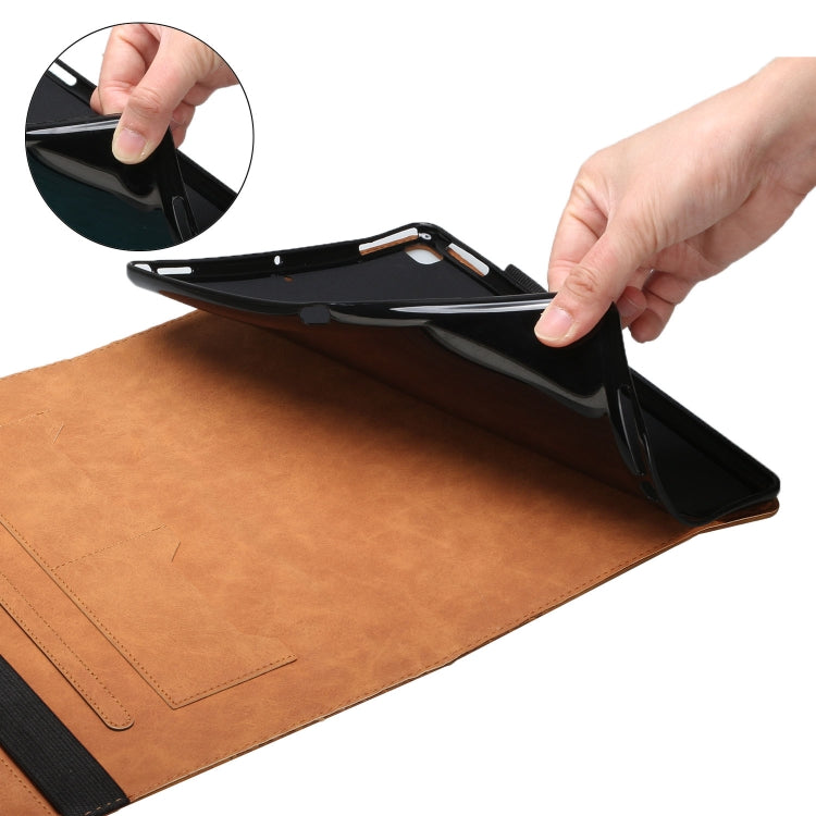 Rhombus Skin Feel Horizontal Flip Tablet Leather Case with Card Slots & Holder�������������������...