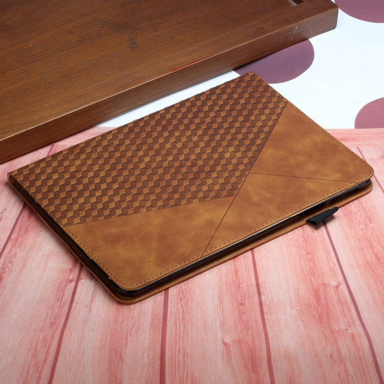 Rhombus Skin Feel Horizontal Flip Tablet Leather Case with Card Slots & Holder�������������������...