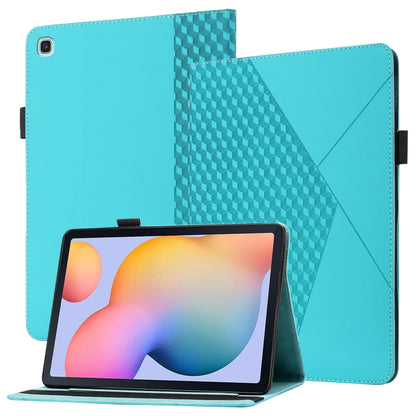 Rhombus Skin Feel Horizontal Flip Tablet Leather Case with Card Slots & Holder�������������������...
