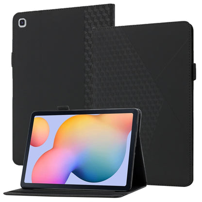 Rhombus Skin Feel Horizontal Flip Tablet Leather Case with Card Slots & Holder�������������������...