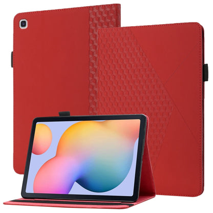 Rhombus Skin Feel Horizontal Flip Tablet Leather Case with Card Slots & Holder�������������������...