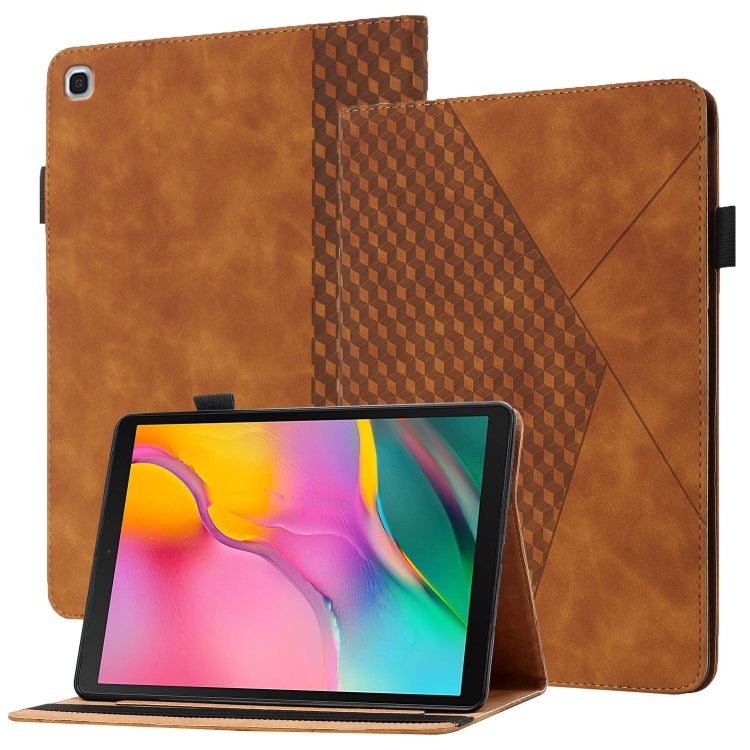 Rhombus Skin Feel Horizontal Flip Tablet Leather Case with Card Slots & Holder�������������������...