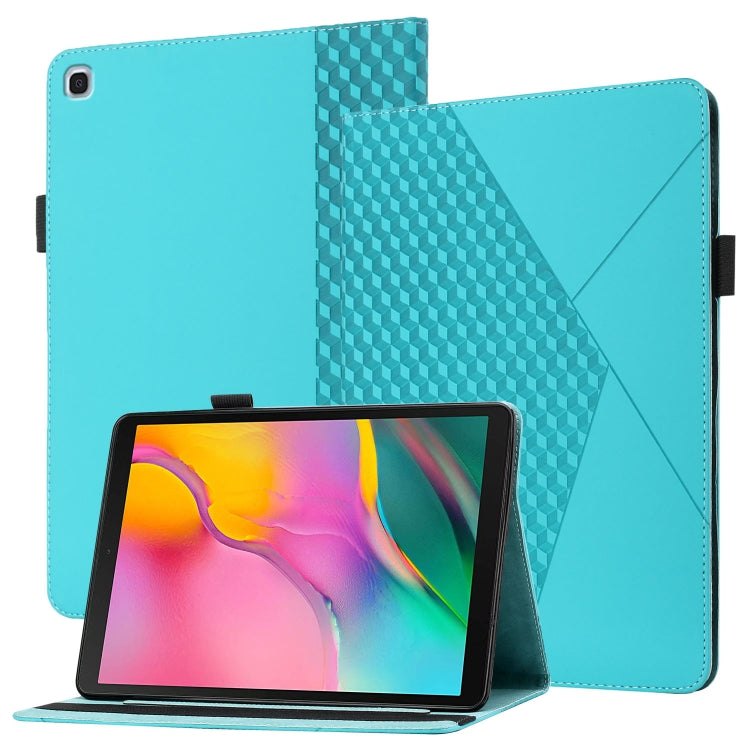 Rhombus Skin Feel Horizontal Flip Tablet Leather Case with Card Slots & Holder�������������������...