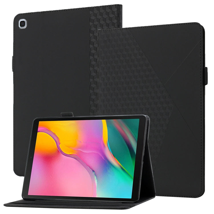 Rhombus Skin Feel Horizontal Flip Tablet Leather Case with Card Slots & Holder�������������������...