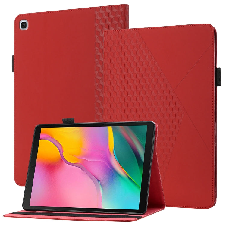 Rhombus Skin Feel Horizontal Flip Tablet Leather Case with Card Slots & Holder�������������������...