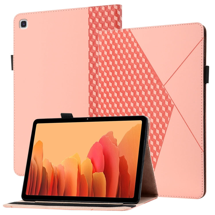 Rhombus Skin Feel Horizontal Flip Tablet Leather Case with Card Slots & Holder�������������������...