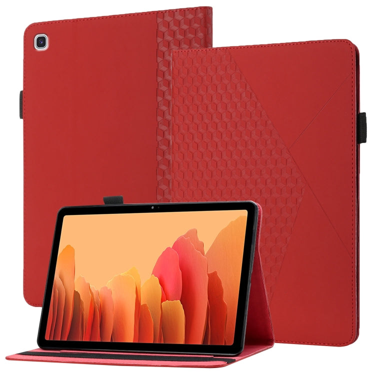 Rhombus Skin Feel Horizontal Flip Tablet Leather Case with Card Slots & Holder�������������������...