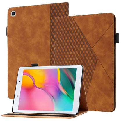 Rhombus Skin Feel Horizontal Flip Tablet Leather Case with Card Slots & Holder�������������������...