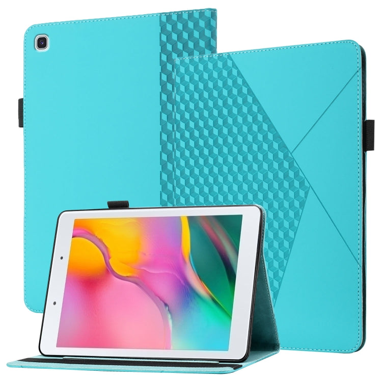 Rhombus Skin Feel Horizontal Flip Tablet Leather Case with Card Slots & Holder�������������������...