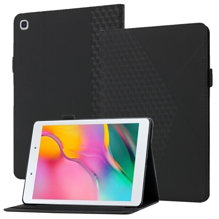 Rhombus Skin Feel Horizontal Flip Tablet Leather Case with Card Slots & Holder�������������������...