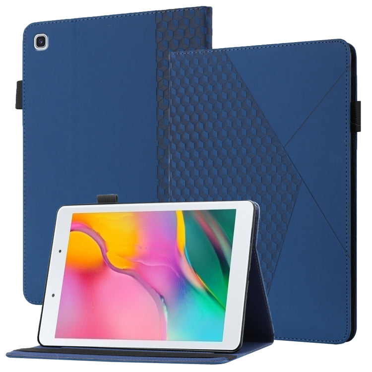 Rhombus Skin Feel Horizontal Flip Tablet Leather Case with Card Slots & Holder�������������������...