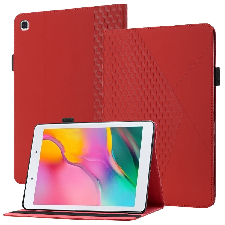 Rhombus Skin Feel Horizontal Flip Tablet Leather Case with Card Slots & Holder�������������������...