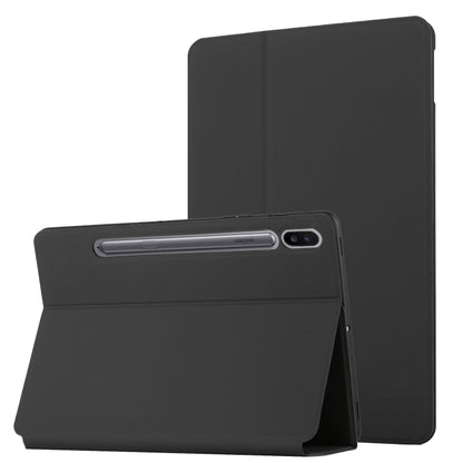 Dual-Folding Horizontal Flip Tablet Leather Case with Holder & Sleep / Wake-up Function����������...