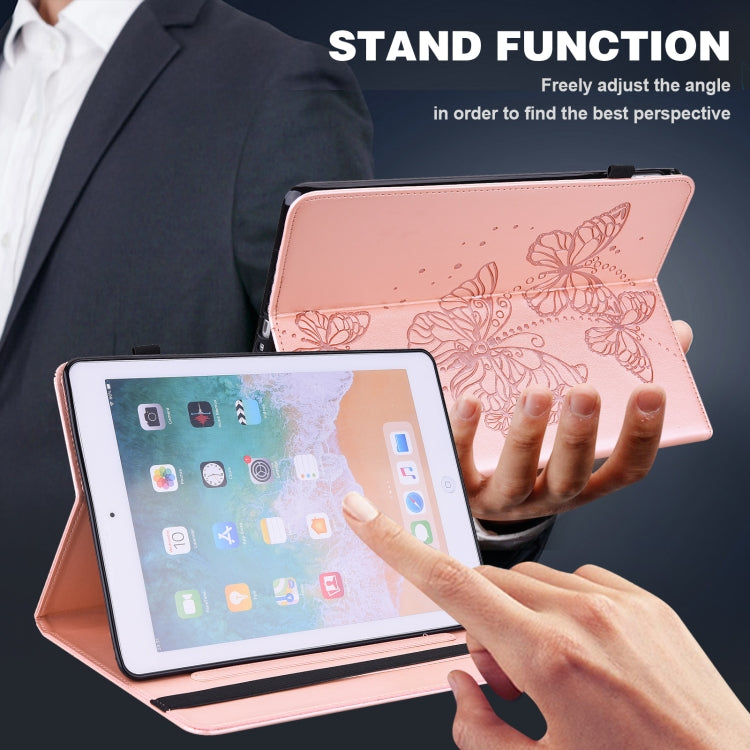 Embossed Butterfly Pattern Horizontal Flip Leather Tablet Case�����������������������������������...
