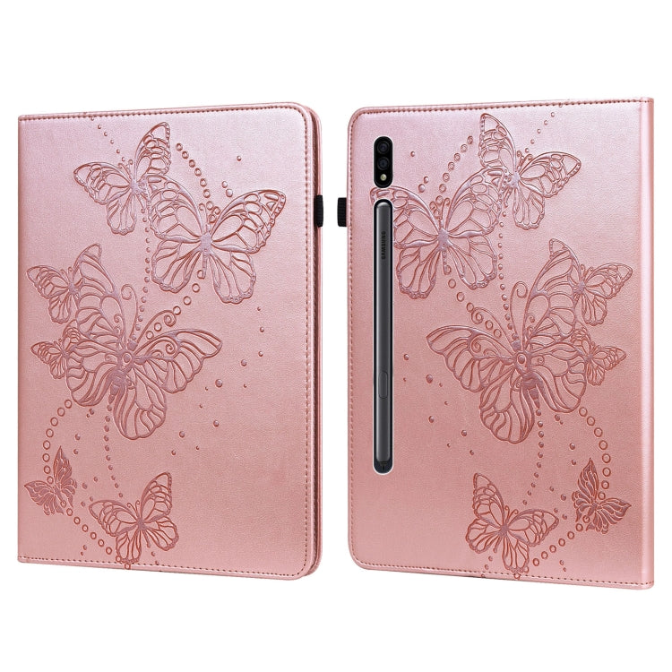 Embossed Butterfly Pattern Horizontal Flip Leather Tablet Case�����������������������������������...