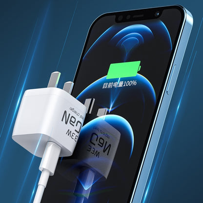 WK WP-U133 GaN 33W Cube Sugar Gallium Nitride Charger with USB to USB-C / Type-C Data Cable, CN Plug