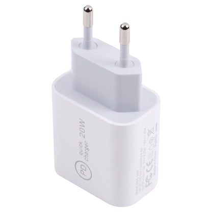 SDC-20W PD USB-C / Type-C Travel Charger + 1m 12W USB-C / Type-C to 8 Pin Data Cable Set,, EU Plu...