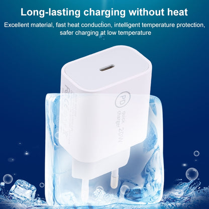 SDC-20W PD USB-C / Type-C Travel Charger + 1m 12W USB-C / Type-C to 8 Pin Data Cable Set,, EU Plu...