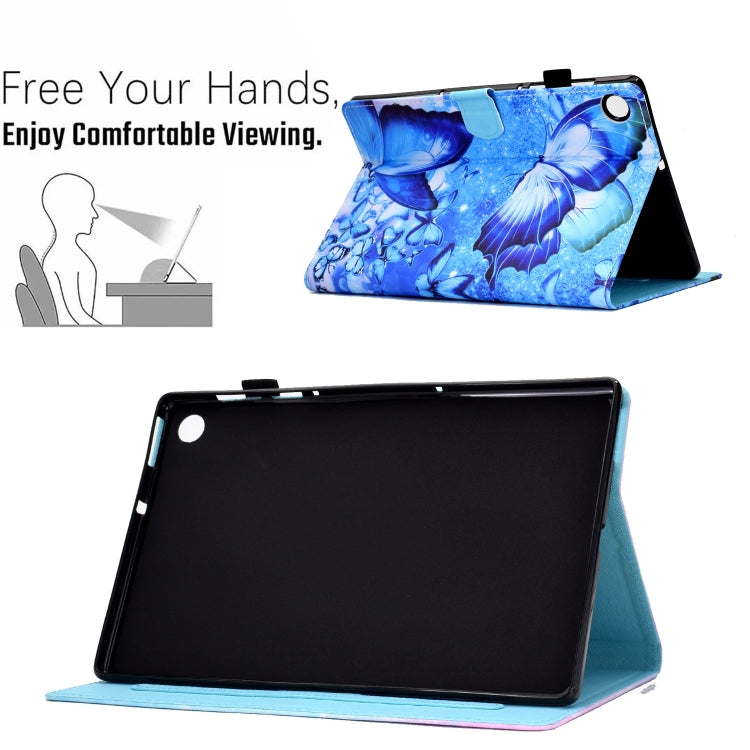 Sewing Pen Slot Leather Tablet Case, For Samsung Galaxy Tab A8, For Samsung Galaxy Tab A7 Lite T2...