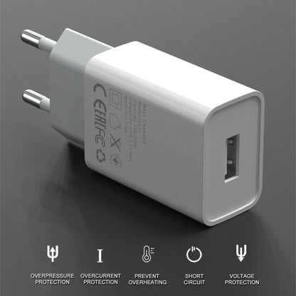 IVON AD-33 2 in 1 2.1A Single USB Port Travel Charger + 1m USB to Micro USB Data Cable Set,, EU P...