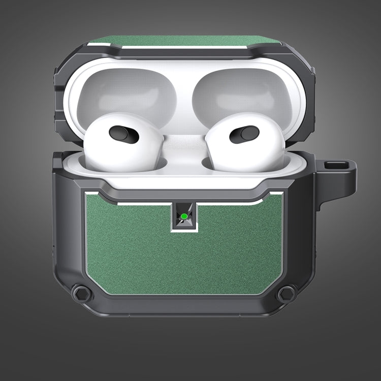 Mecha Hardware Earphone Protective Case with Hook, For AirPods 3, For AirPods 2 / 1, For AirPods ...