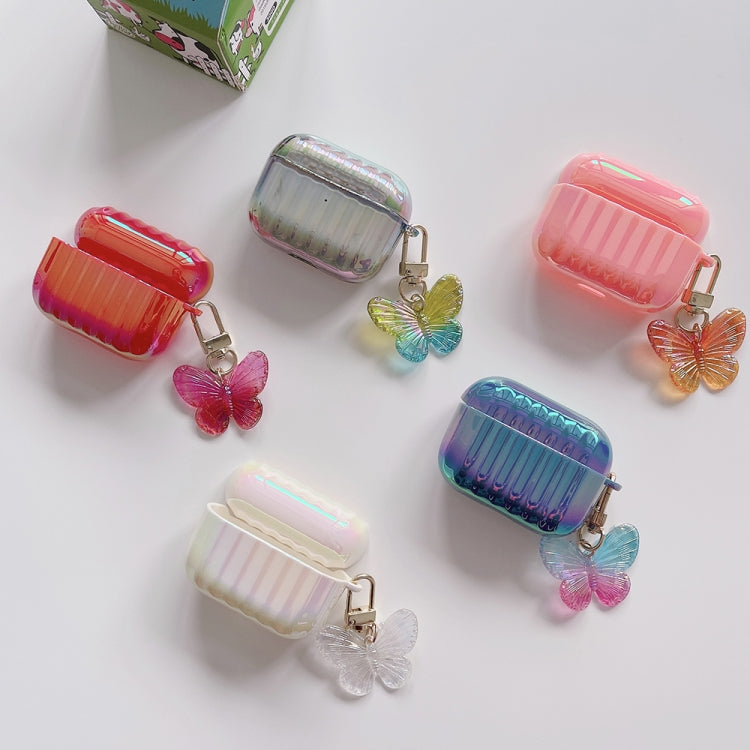 Color Plated PC Earphone Case with Butterfly Clasp, For AirPods 1 / 2, For AirPods Pro