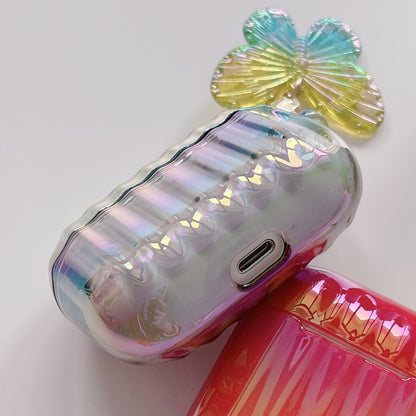 Color Plated PC Earphone Case with Butterfly Clasp, For AirPods 1 / 2, For AirPods Pro