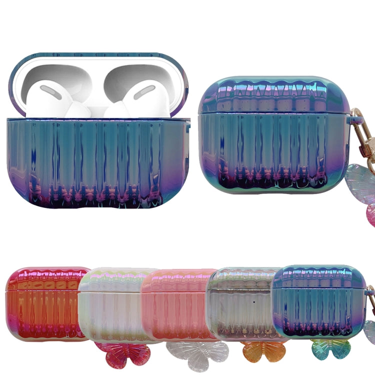 Color Plated PC Earphone Case with Butterfly Clasp, For AirPods 1 / 2, For AirPods Pro