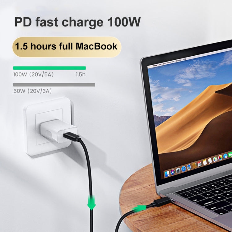 PD 100W USB-C / Type-C to USB-C / Type-C Thunderbolt 4 Full-function Data Cable, 0.5m, 1m, 2m