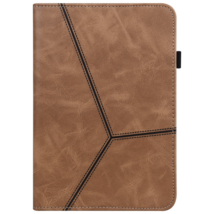 Solid Color Embossed Striped Leather Tablet Case, For Samsung Galaxy Tab S6 Lite P610/P615�������...