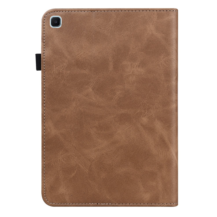 Solid Color Embossed Striped Leather Tablet Case, For Samsung Galaxy Tab S6 Lite P610/P615�������...
