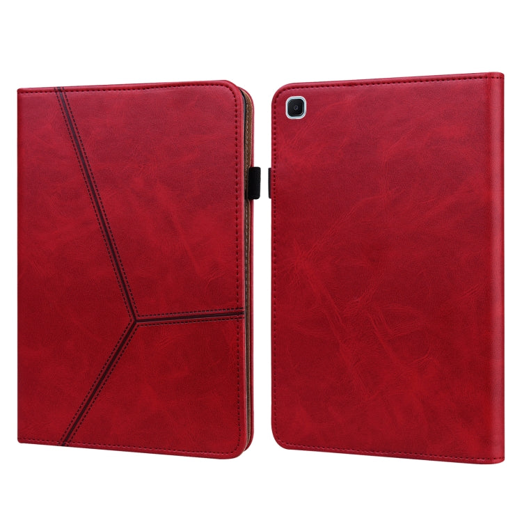 Solid Color Embossed Striped Leather Tablet Case, For Samsung Galaxy Tab S6 Lite P610/P615�������...