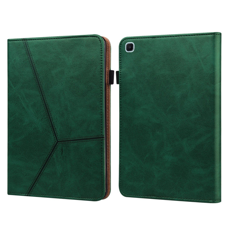 Solid Color Embossed Striped Leather Tablet Case, For Samsung Galaxy Tab S6 Lite P610/P615�������...