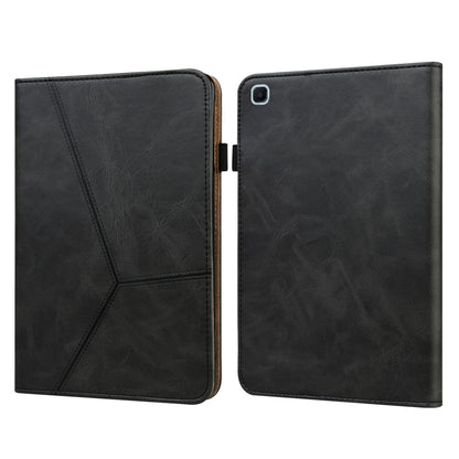 Solid Color Embossed Striped Leather Tablet Case, For Samsung Galaxy Tab S6 Lite P610/P615�������...