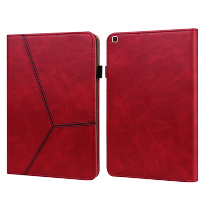 Solid Color Embossed Striped Leather Tablet Case, For Samsung Galaxy Tab S6 Lite P610/P615�������...