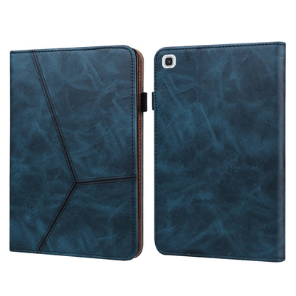 Solid Color Embossed Striped Leather Tablet Case, For Samsung Galaxy Tab S6 Lite P610/P615�������...