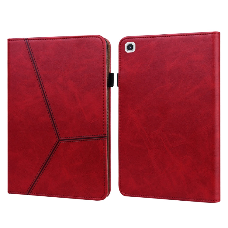 Solid Color Embossed Striped Leather Tablet Case, For Samsung Galaxy Tab S6 Lite P610/P615�������...