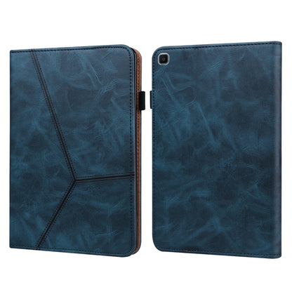 Solid Color Embossed Striped Leather Tablet Case, For Samsung Galaxy Tab S6 Lite P610/P615�������...