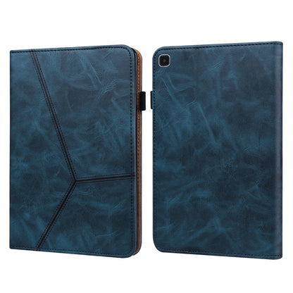 Solid Color Embossed Striped Leather Tablet Case, For Samsung Galaxy Tab S6 Lite P610/P615�������...