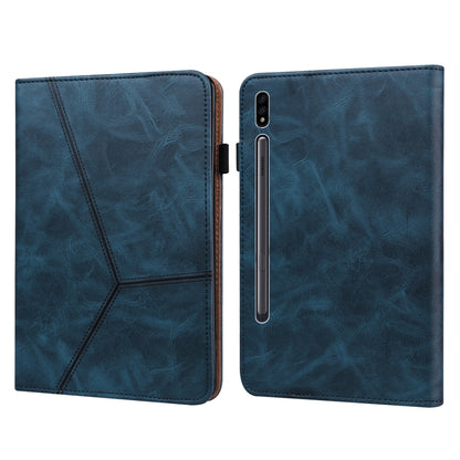 Solid Color Embossed Striped Leather Tablet Case, For Samsung Galaxy Tab S6 Lite P610/P615�������...