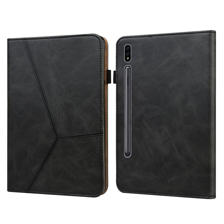 Solid Color Embossed Striped Leather Tablet Case, For Samsung Galaxy Tab S6 Lite P610/P615�������...