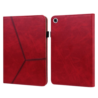 Solid Color Embossed Striped Leather Tablet Case, For Samsung Galaxy Tab S6 Lite P610/P615�������...