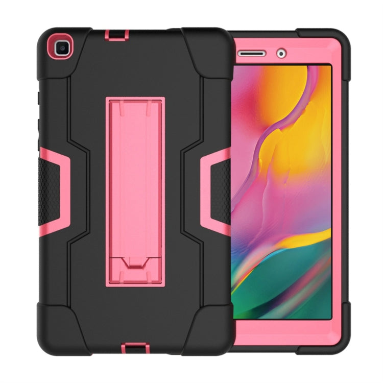 Contrast Color Silicone + PC Combination Case with Holder, For Galaxy Tab A 8.0 (2018) T387������...