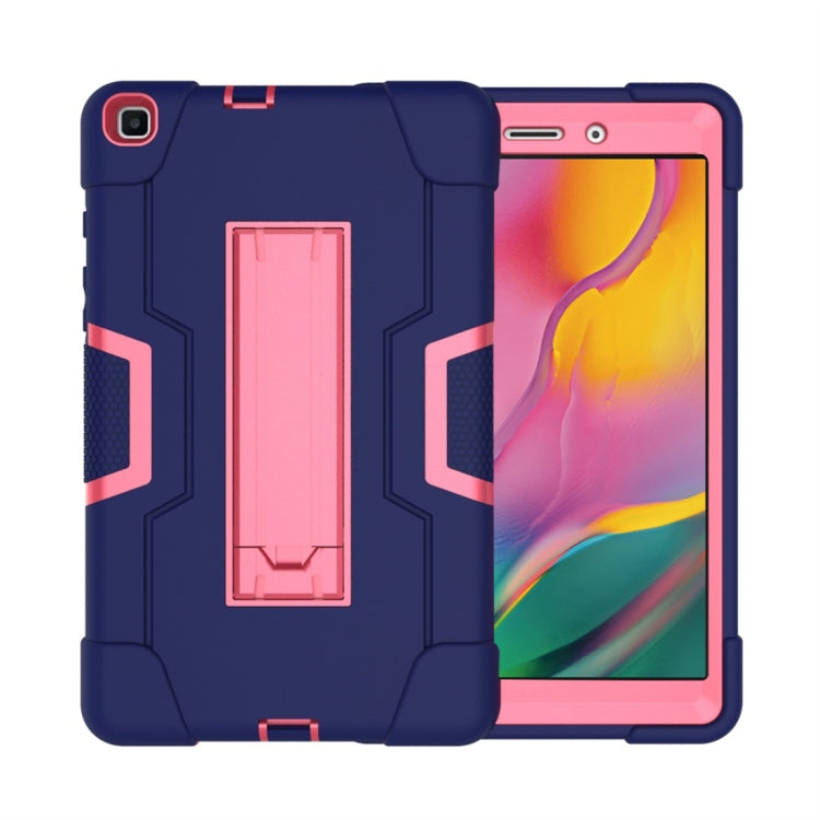 Contrast Color Silicone + PC Combination Case with Holder, For Galaxy Tab A 8.0 (2018) T387������...