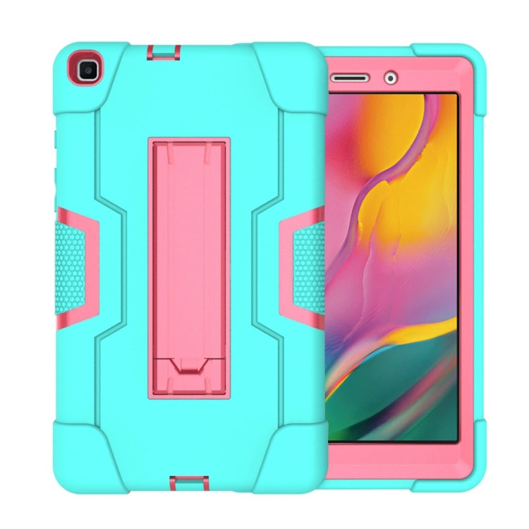 Contrast Color Silicone + PC Combination Case with Holder, For Galaxy Tab A 8.0 (2018) T387������...